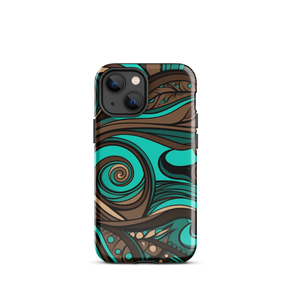 Fluctuating Currents | Phone Case |  13 mini | Tough Case | Glossy