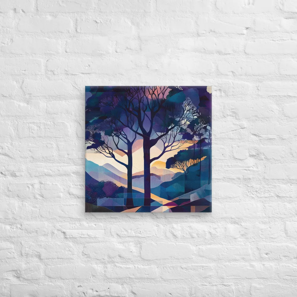 Tranquil Geometry: A Journey Through Color | Canvas | 20″×20″