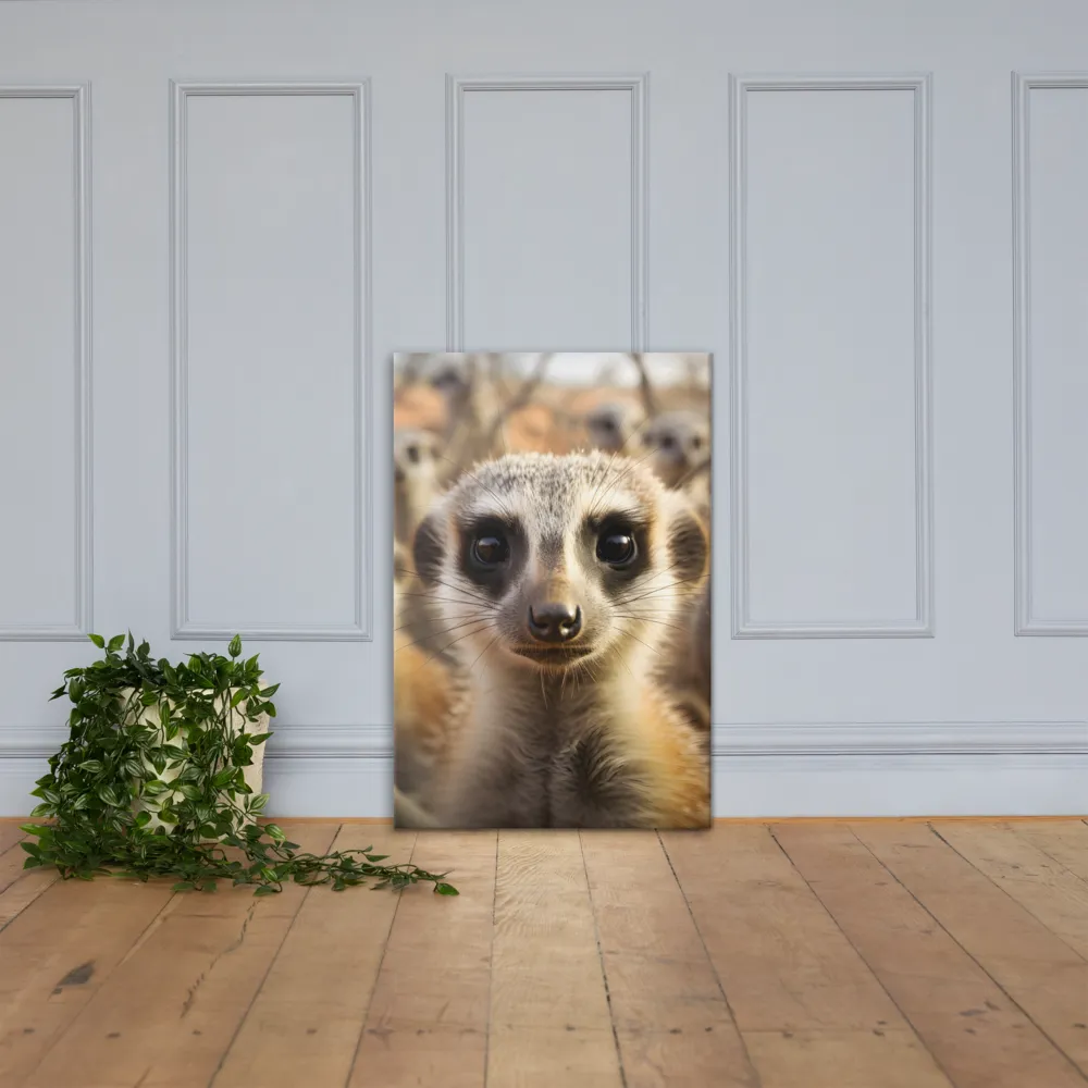 Curious Meerkats in Community | Canvas | 24″×36″