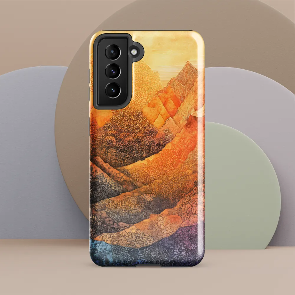 Serene Peaks of Color