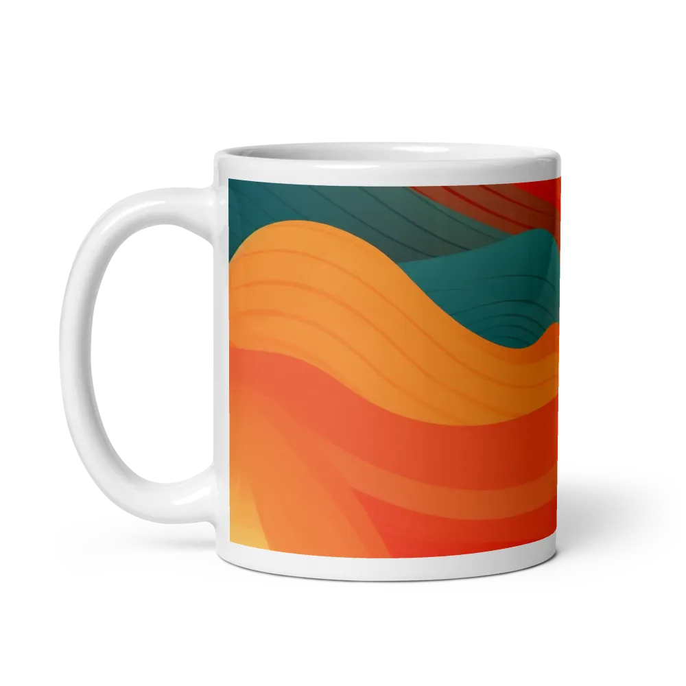 Waves of Warmth | Mug with White inside | 11 oz