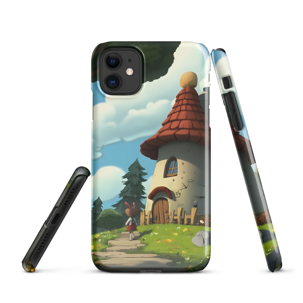 Whimsical Cottage in a Serene Landscape | Phone Case |  11 | Snap Case | Glossy