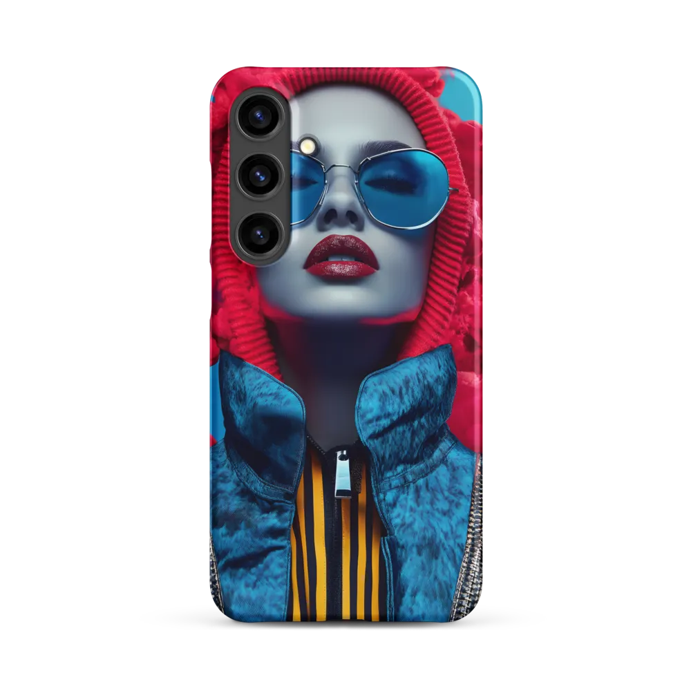 Bold Elegance in Digital Fashion | Phone Case |  S24 Plus | Snap Case | Matte