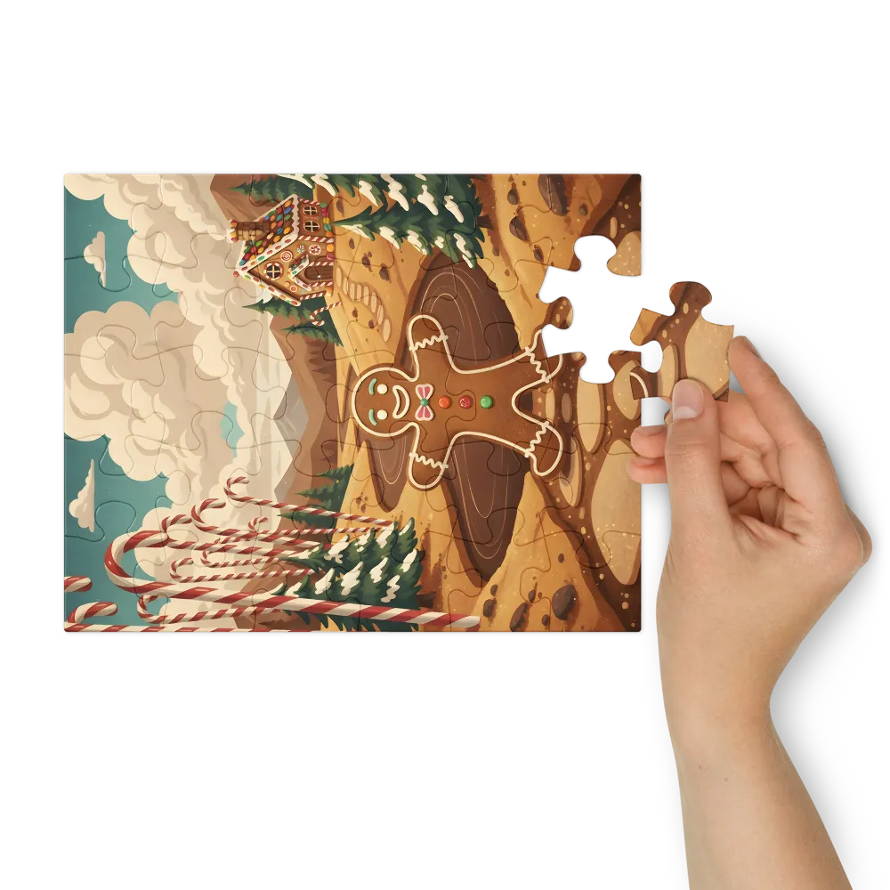 Gingerbread Journey 
 Jigsaw Puzzle in Tin Box