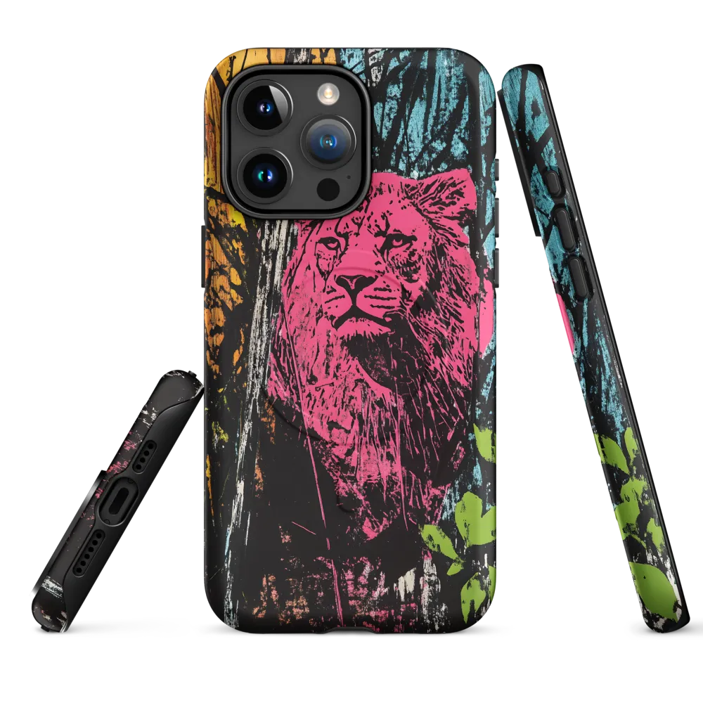 Fierce Vibrance: The Pink Lion