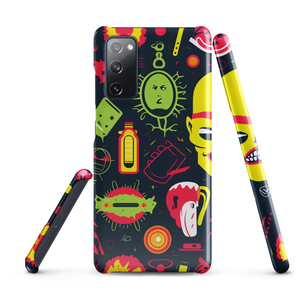 Neon Revelry: A Quirky Exploration of Modern Pop Art | Phone Case |  S20 FE | Snap Case | Glossy
