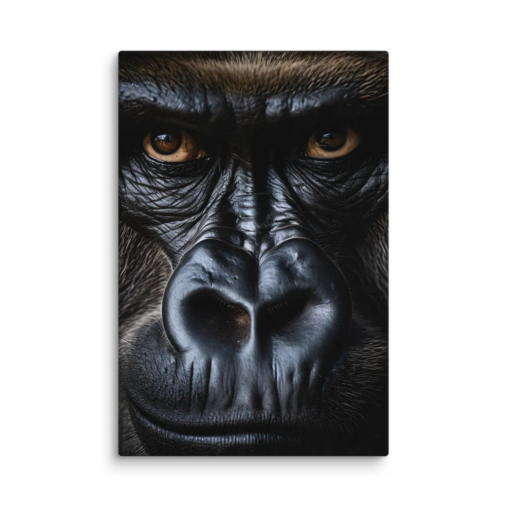 Gaze of the Wild: A Gorilla's Portrait