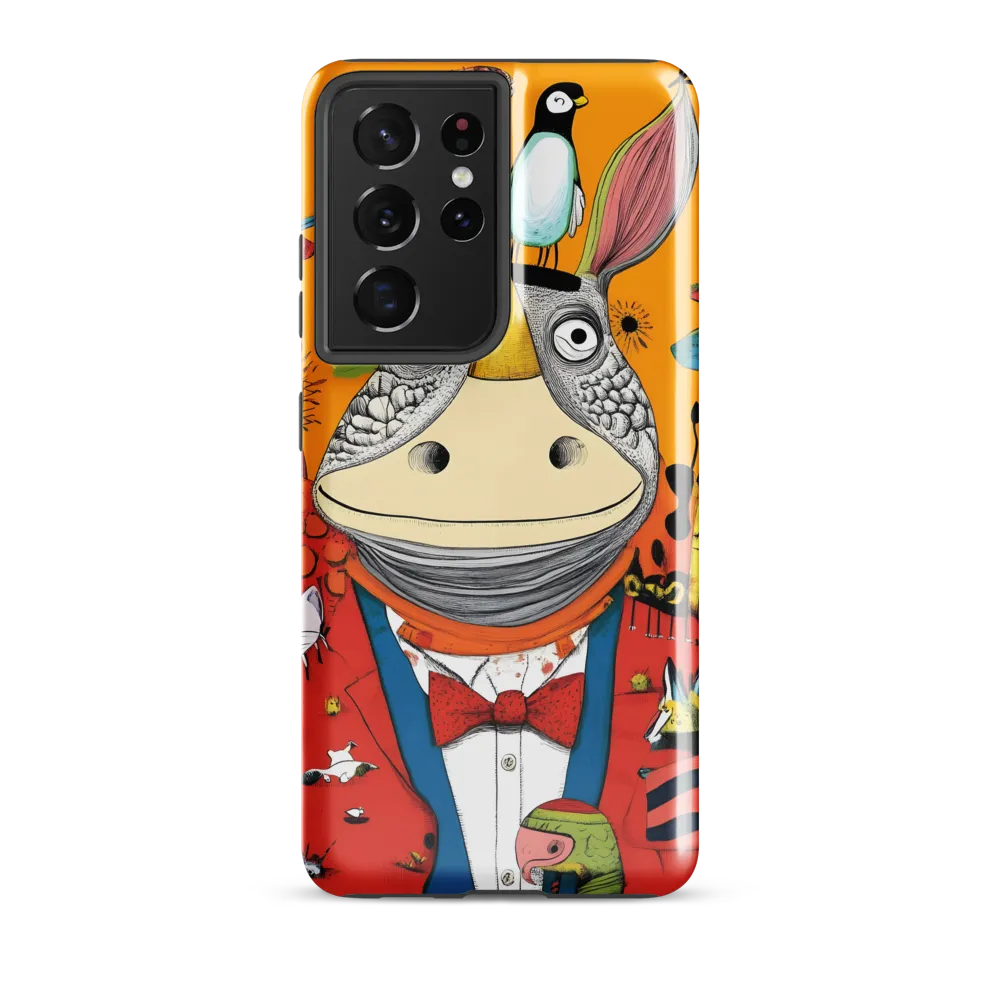 Whimsical Rhinoceros: A Playful Encounter