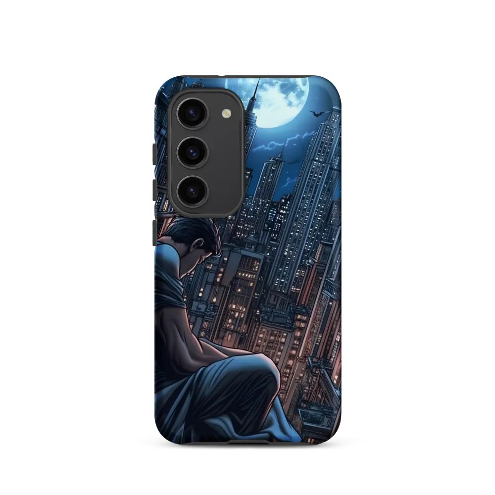 Reflections of a City Under the Moon