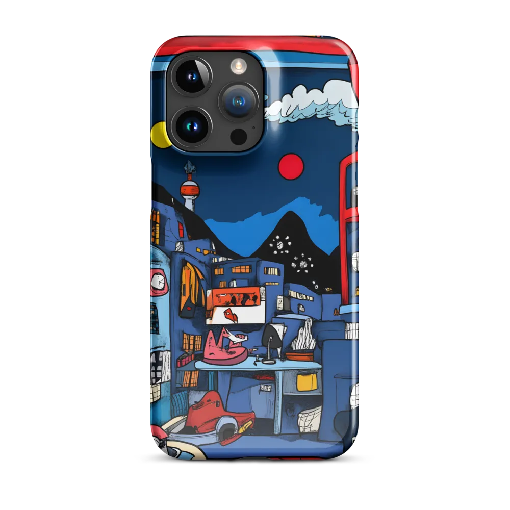 Whimsical Cityscape at Night