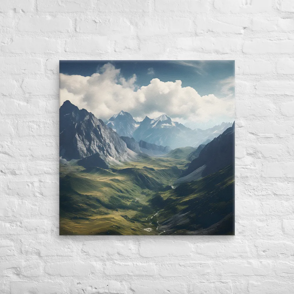 Serenity in the Mountains | Canvas | 28″×28″