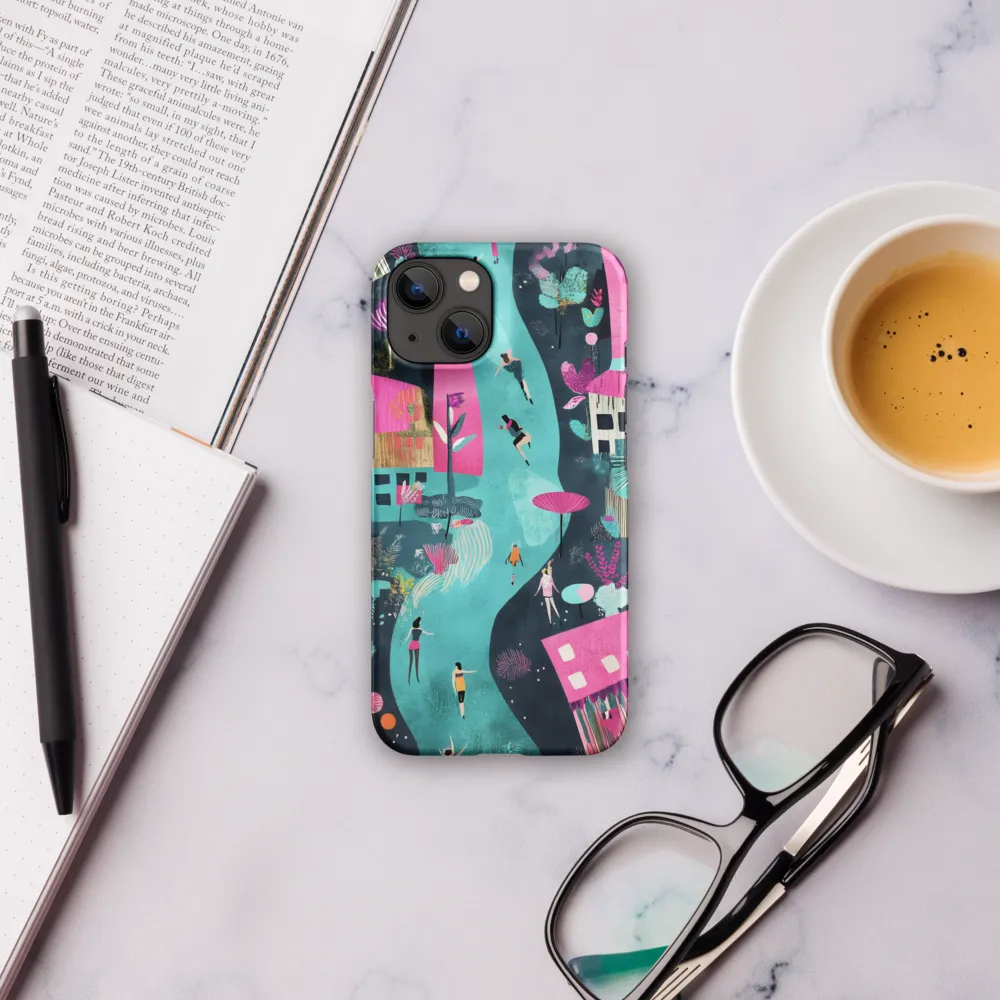 Whimsical Journey Through a Vibrant Landscape | Phone Case |  14 | Snap Case | Matte