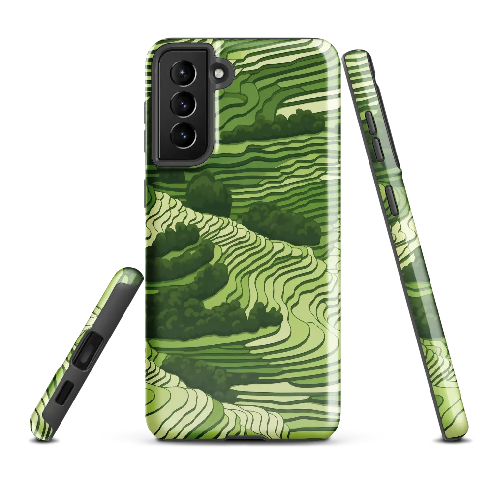 Waves of Green: An Abstract Landscape