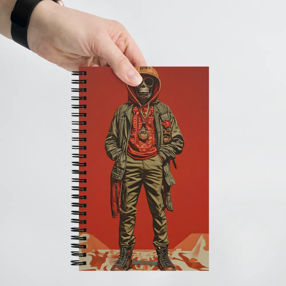 Urban Rebellion: The Skeleton Icon | Spiral Notebook