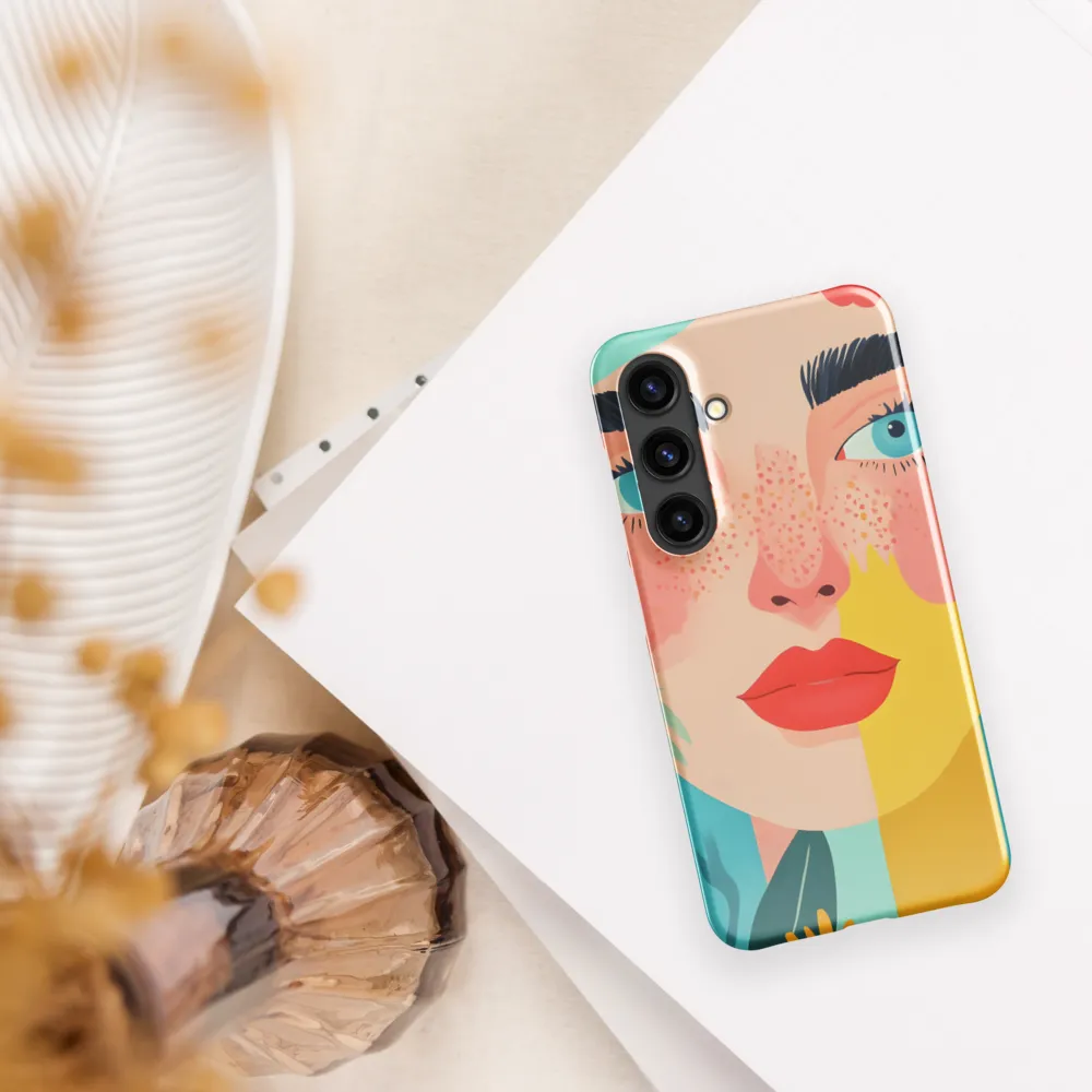 Floral Serenity: A Modern Portrait