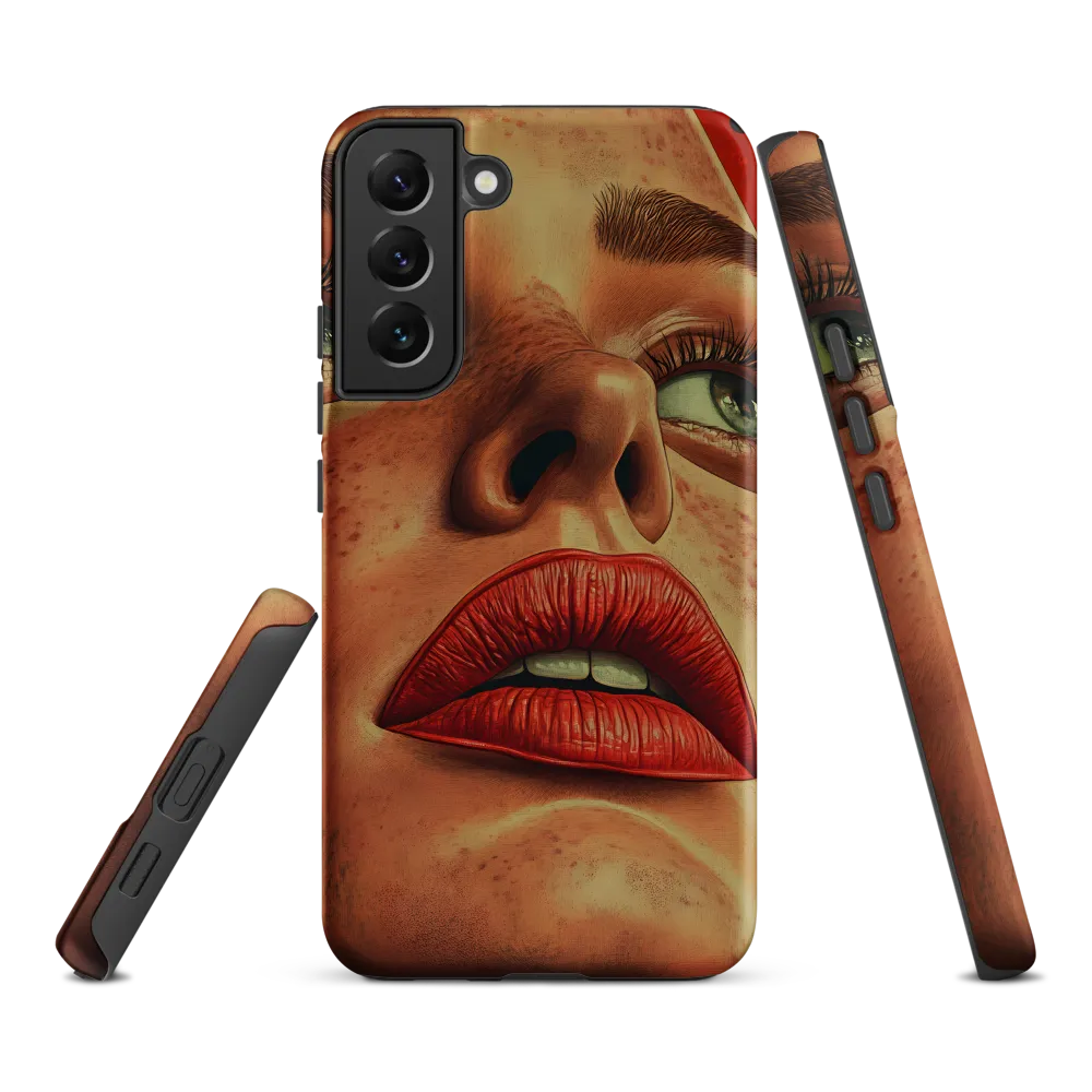 Red Intensity: A Portrait of Elegance