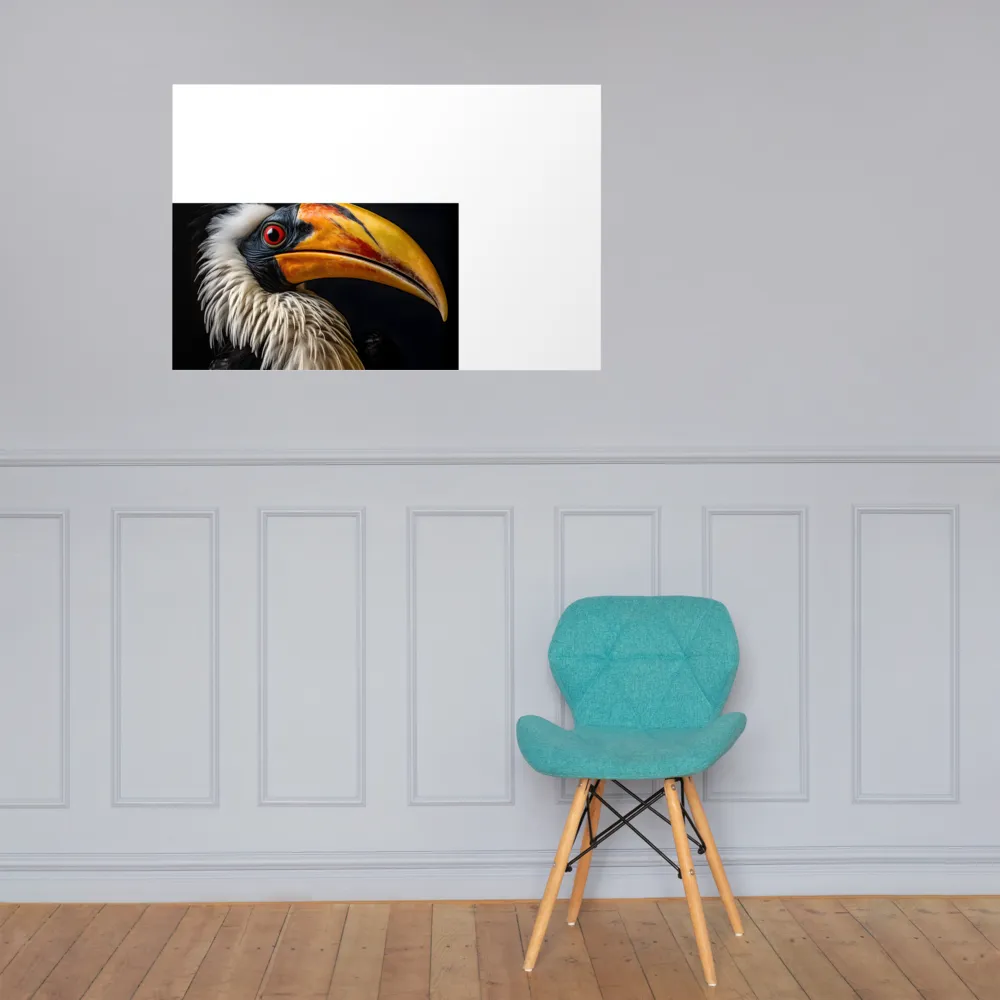 Majestic Hornbill Portrait | Poster | 24″×36″