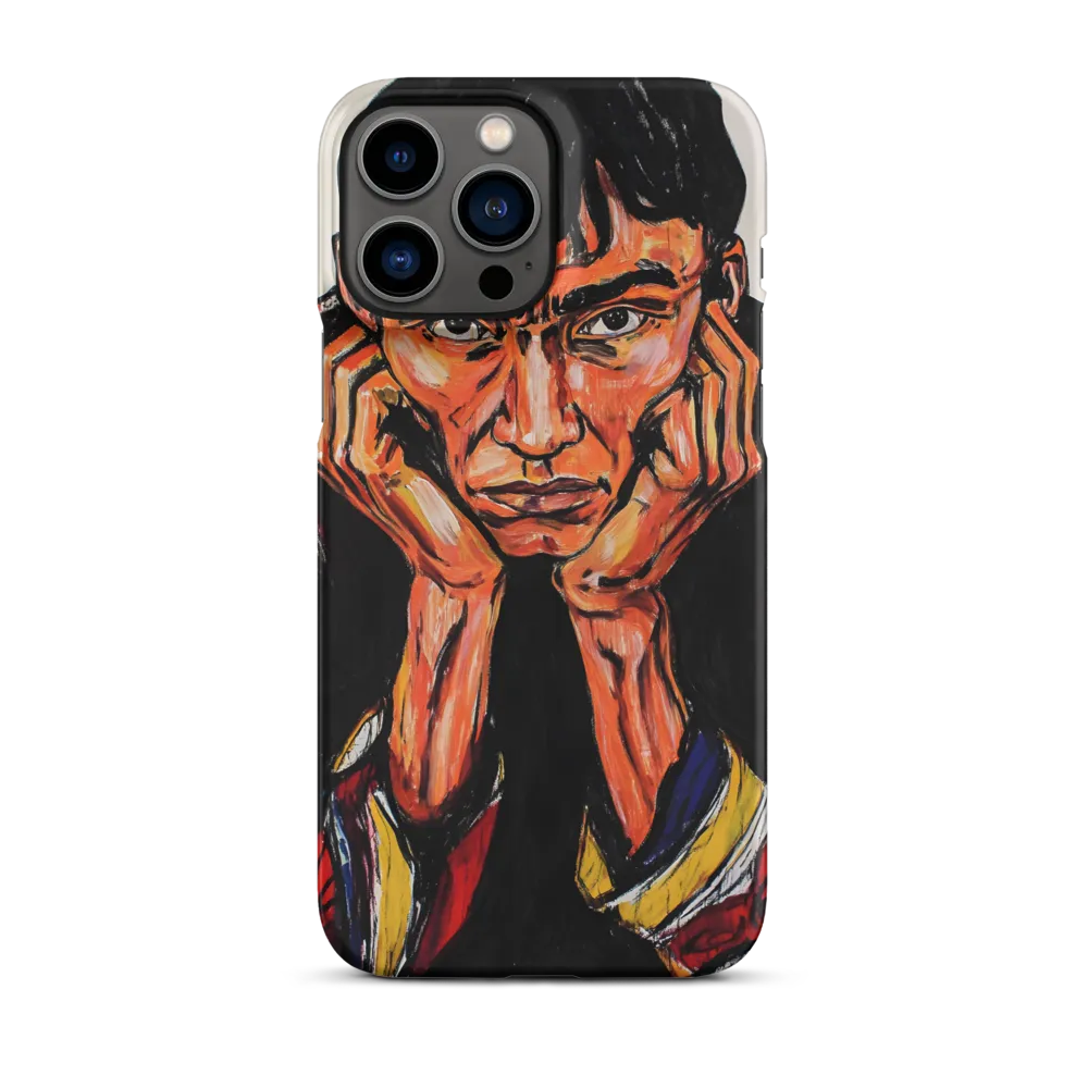 Contemplative Intensity: An Expressionist Portrait