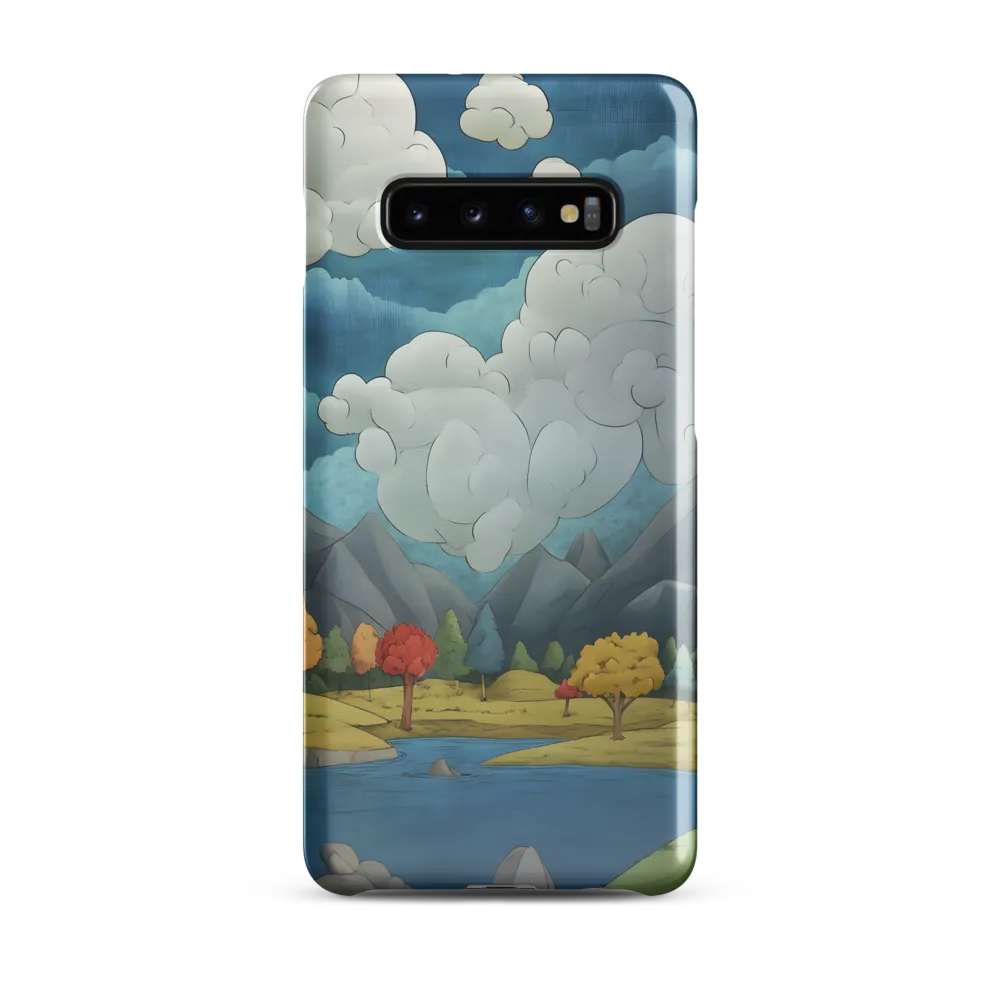 Whimsical Serenity: A Tranquil Landscape | Phone Case |  S10 Plus | Snap Case | Glossy