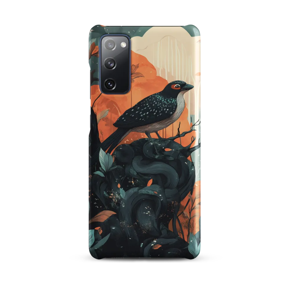 Perched Between Teal and Ember