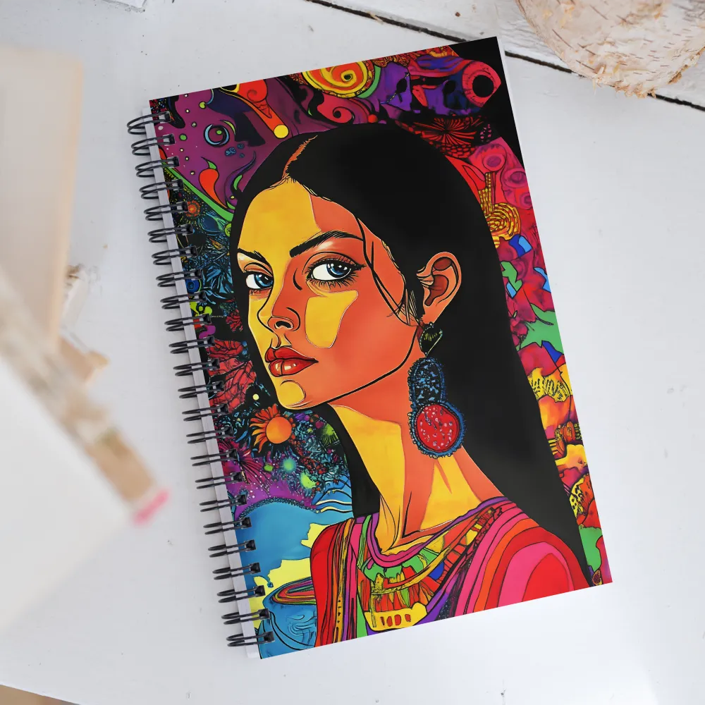 Ethereal Dreamscape in Vivid Colors | Spiral Notebook