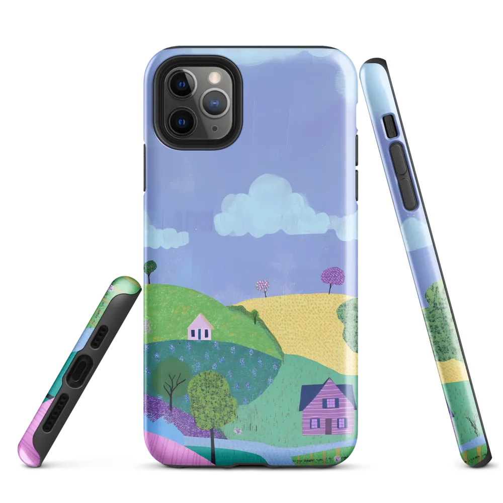 Whimsical Hills and Quaint Homes | Phone Case |  11 Pro Max | Tough Case | Glossy