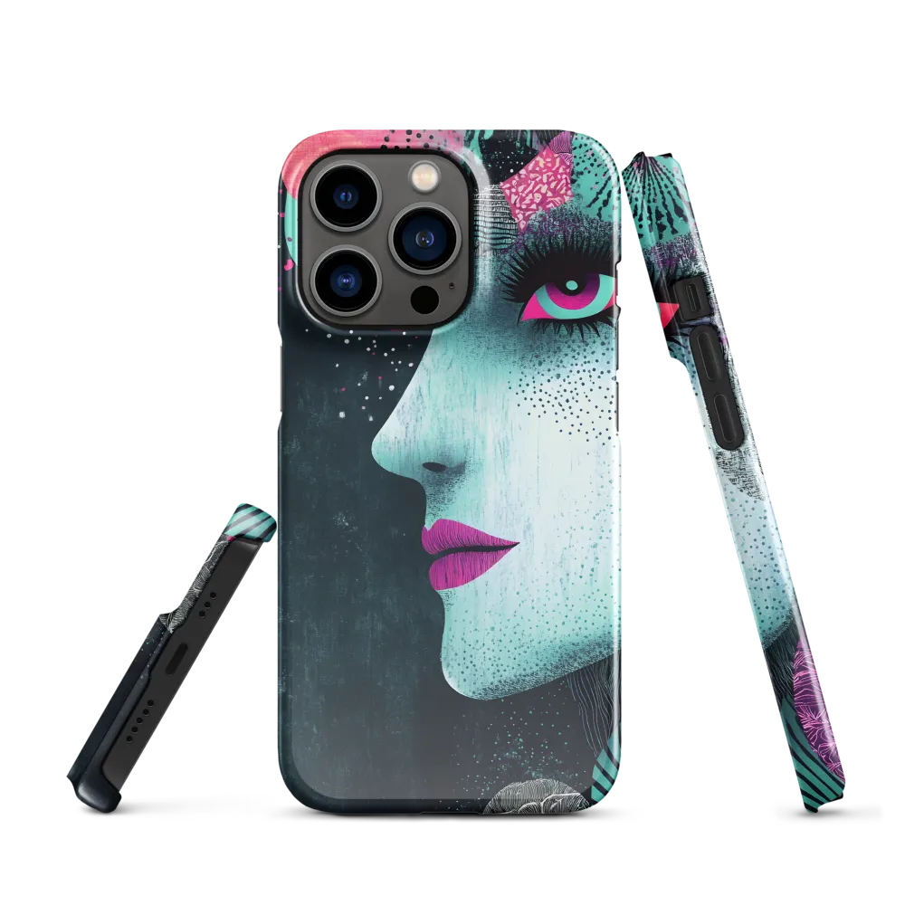 Mystical Beauty in Blue and Pink | Phone Case |  13 Pro | Snap Case | Glossy