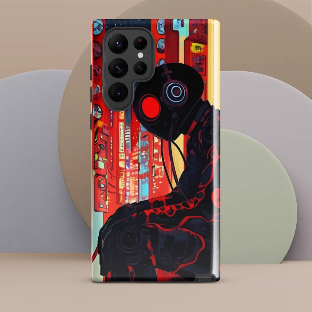 The Weight of Neon Dreams | Phone Case |  S22 Ultra | Tough Case | Glossy