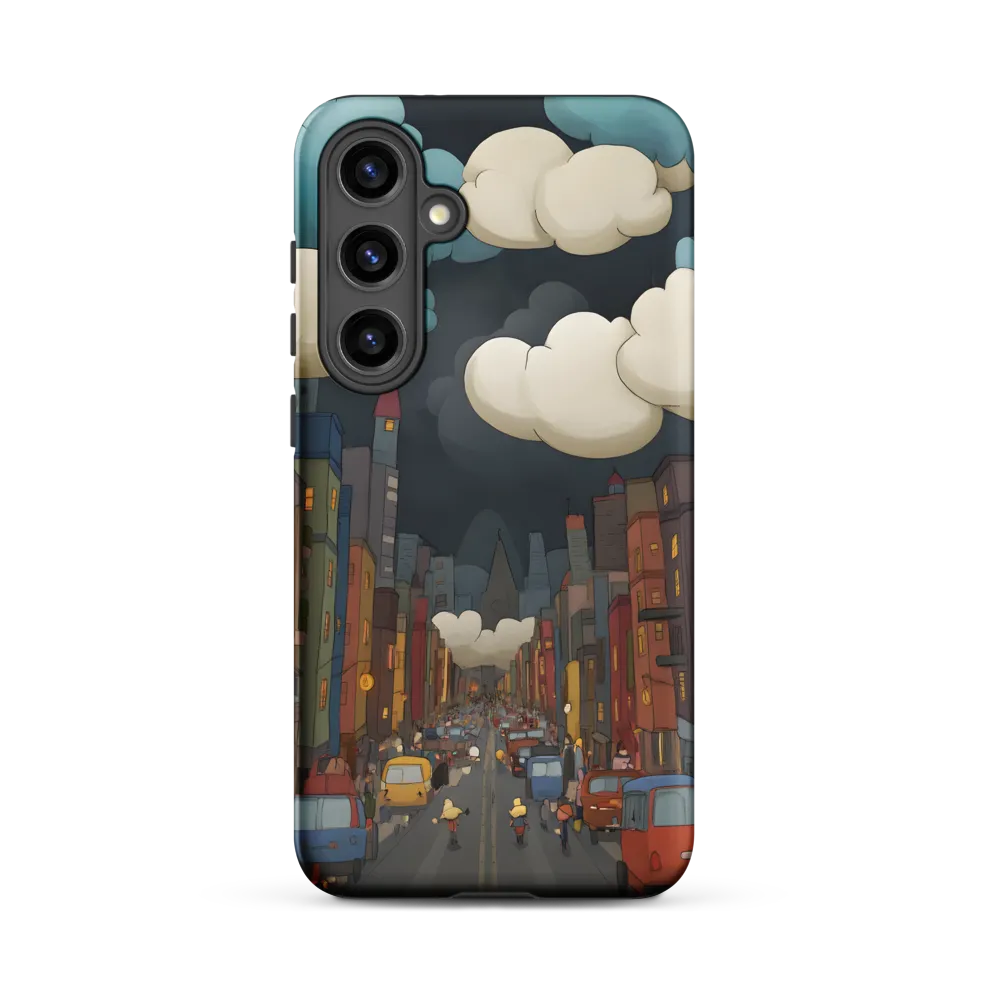 Urban Symphony: A City Awakens at Dusk | Phone Case |  S24 Plus | Tough Case | Matte