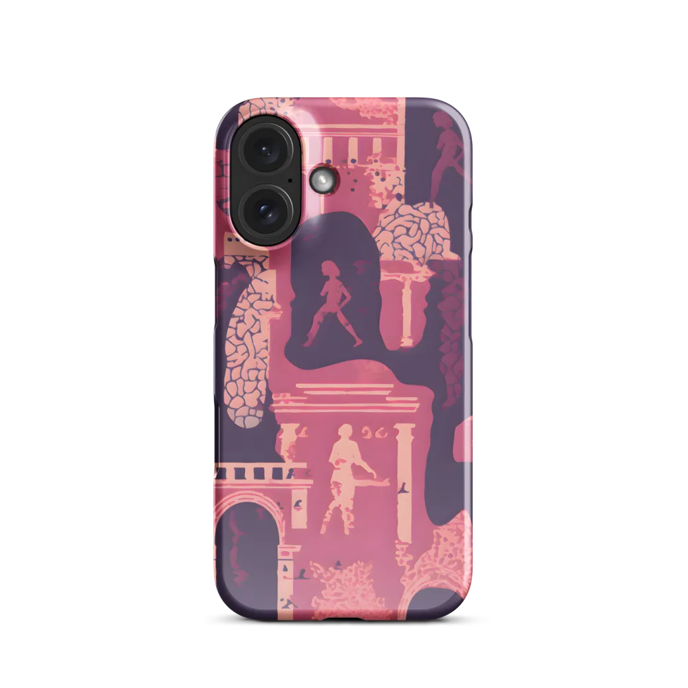 Whimsical Interplay of Figures and Architecture | Phone Case |  16 | Snap Case | Glossy