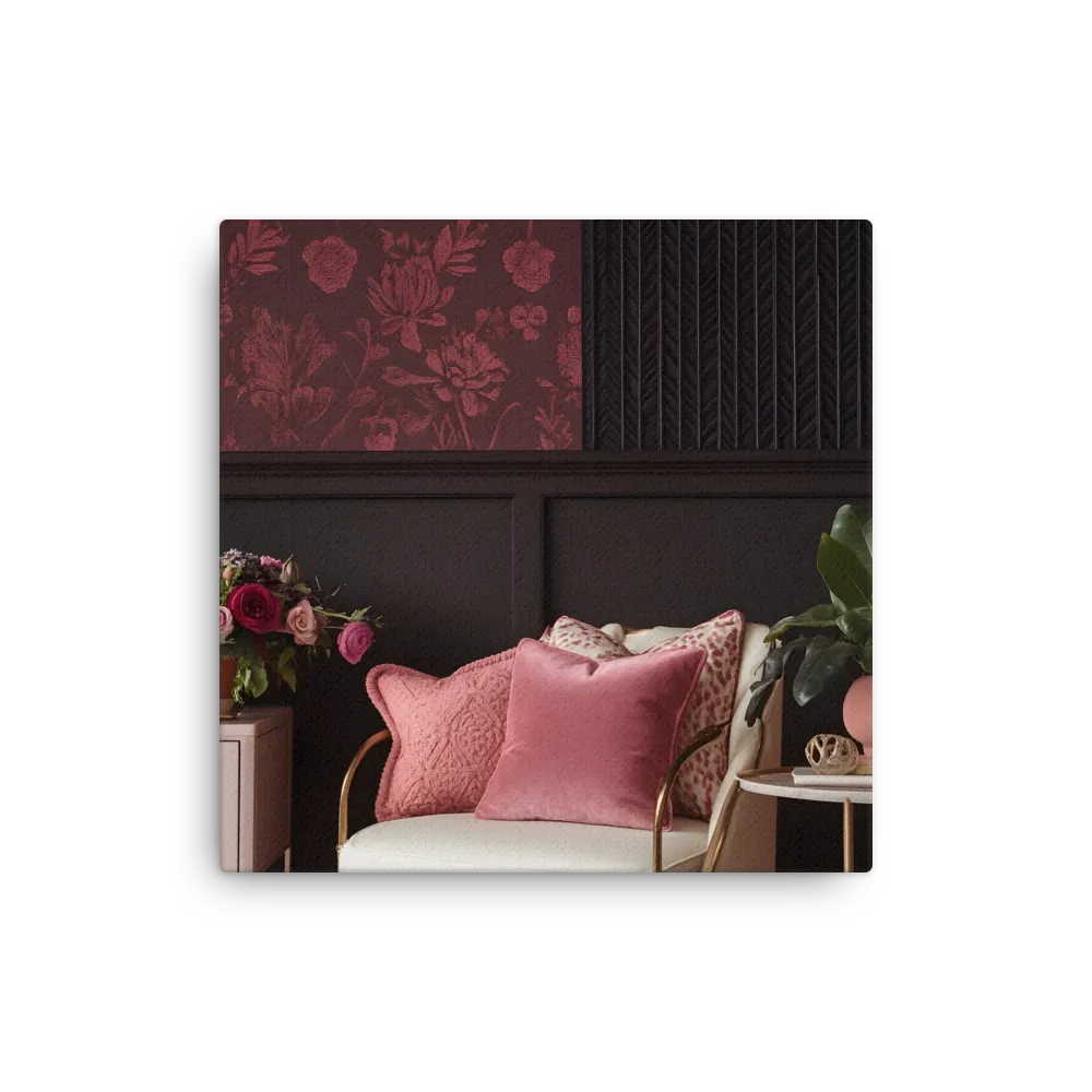 Elegance in Contrast: A Modern Interior Design | Thin Canvas | 16″×16″