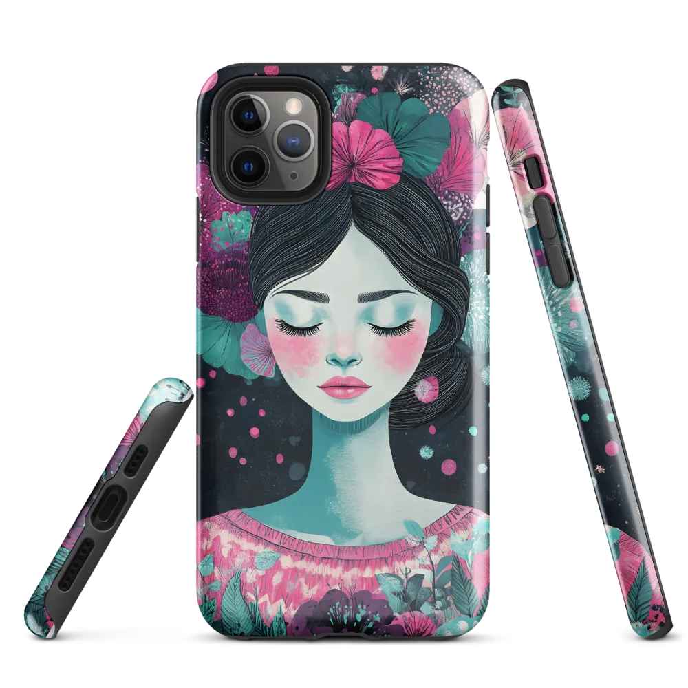 Embrace of Floral Serenity | Phone Case |  11 Pro Max | Tough Case | Glossy