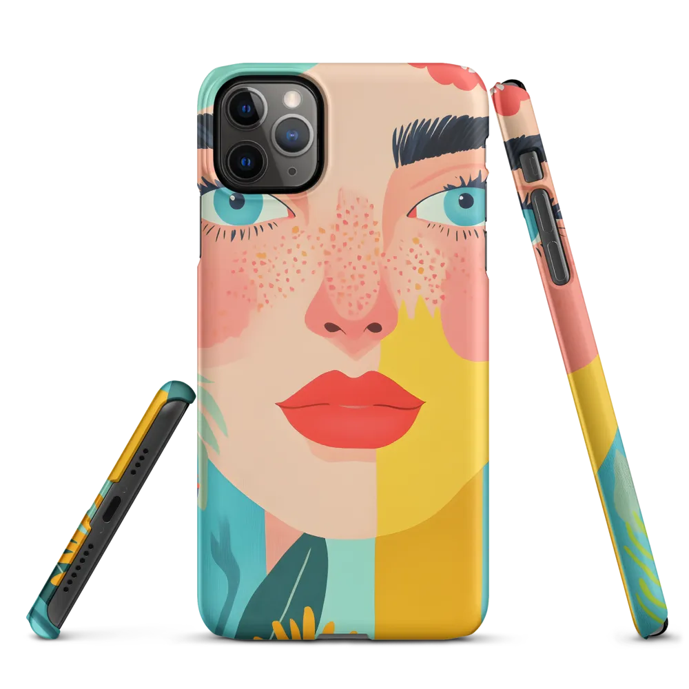 Floral Serenity: A Modern Portrait