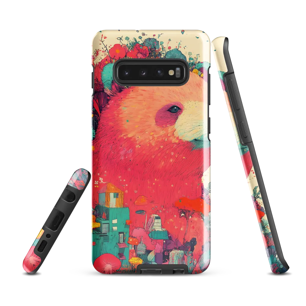 Whimsical Bear Blossom | Phone Case |  S10 Plus | Tough Case | Glossy