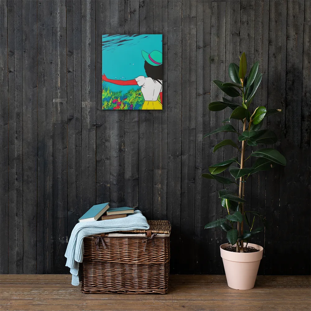 Whimsical Encounter | Canvas | 16″×20″