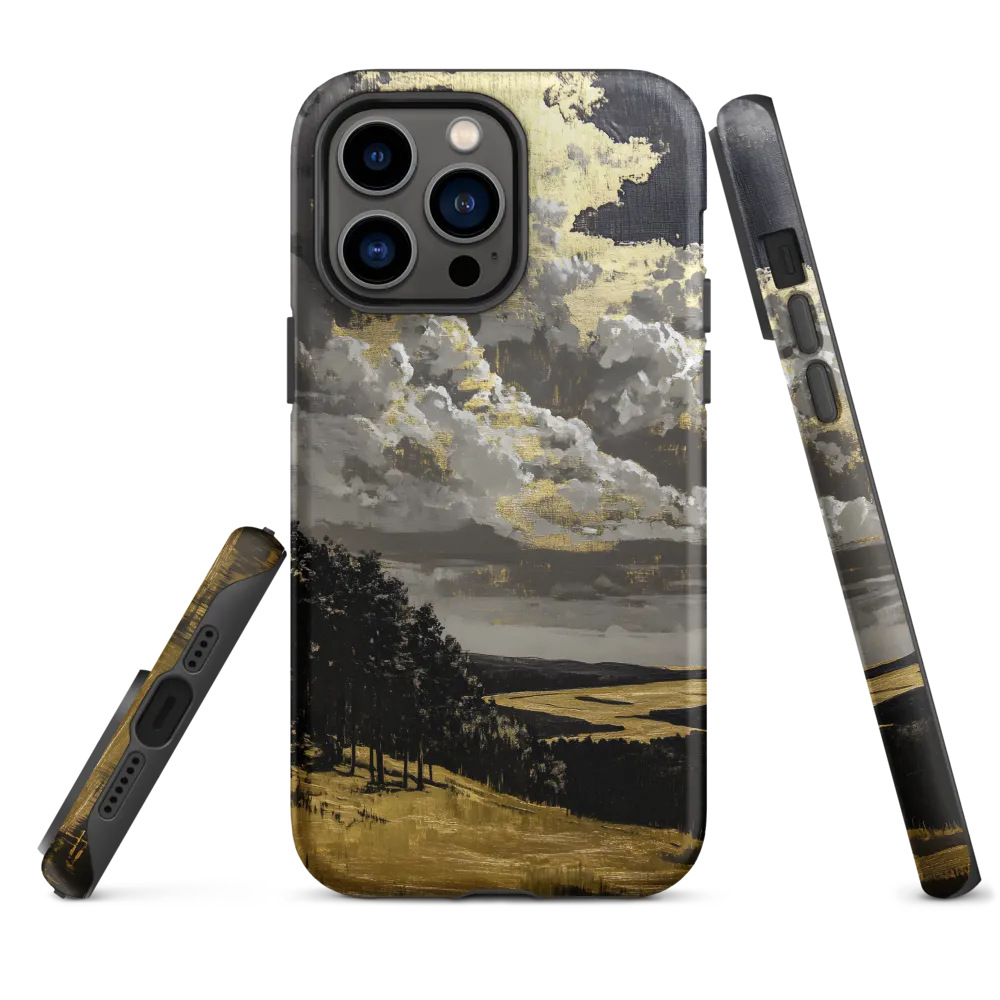 Golden Serenity in a Dramatic Sky