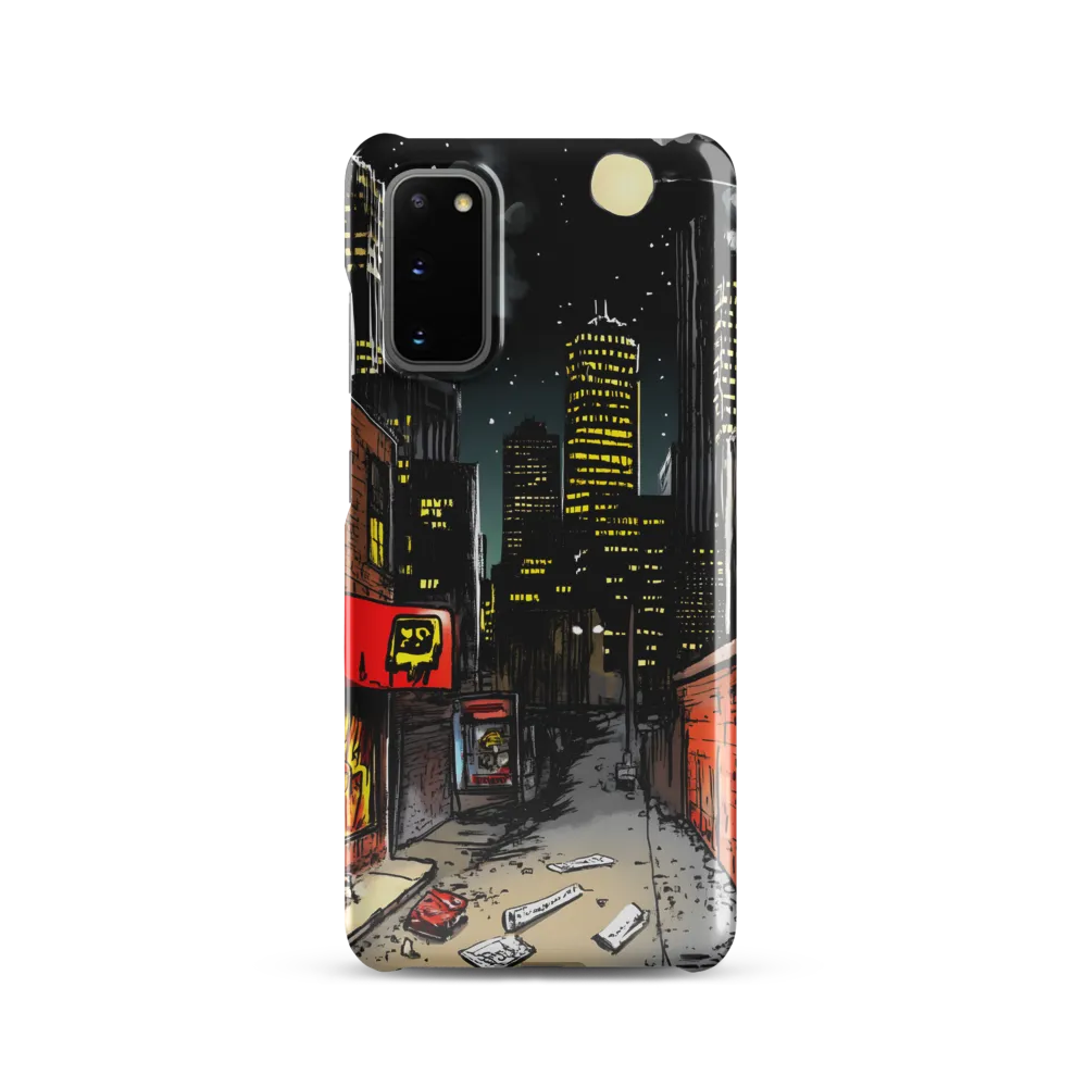 Nocturnal Cityscape: The Hidden Alley | Phone Case |  S20 | Snap Case | Glossy