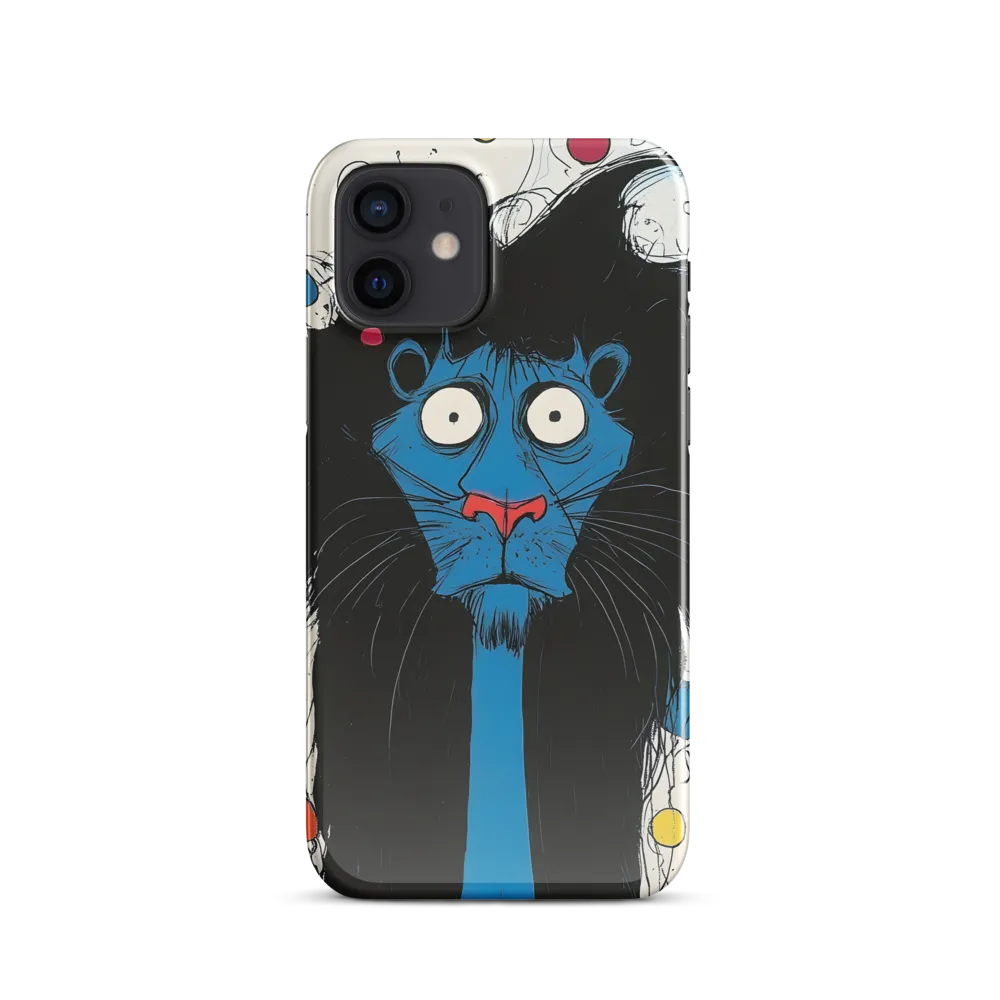 Whimsical Blue Lion