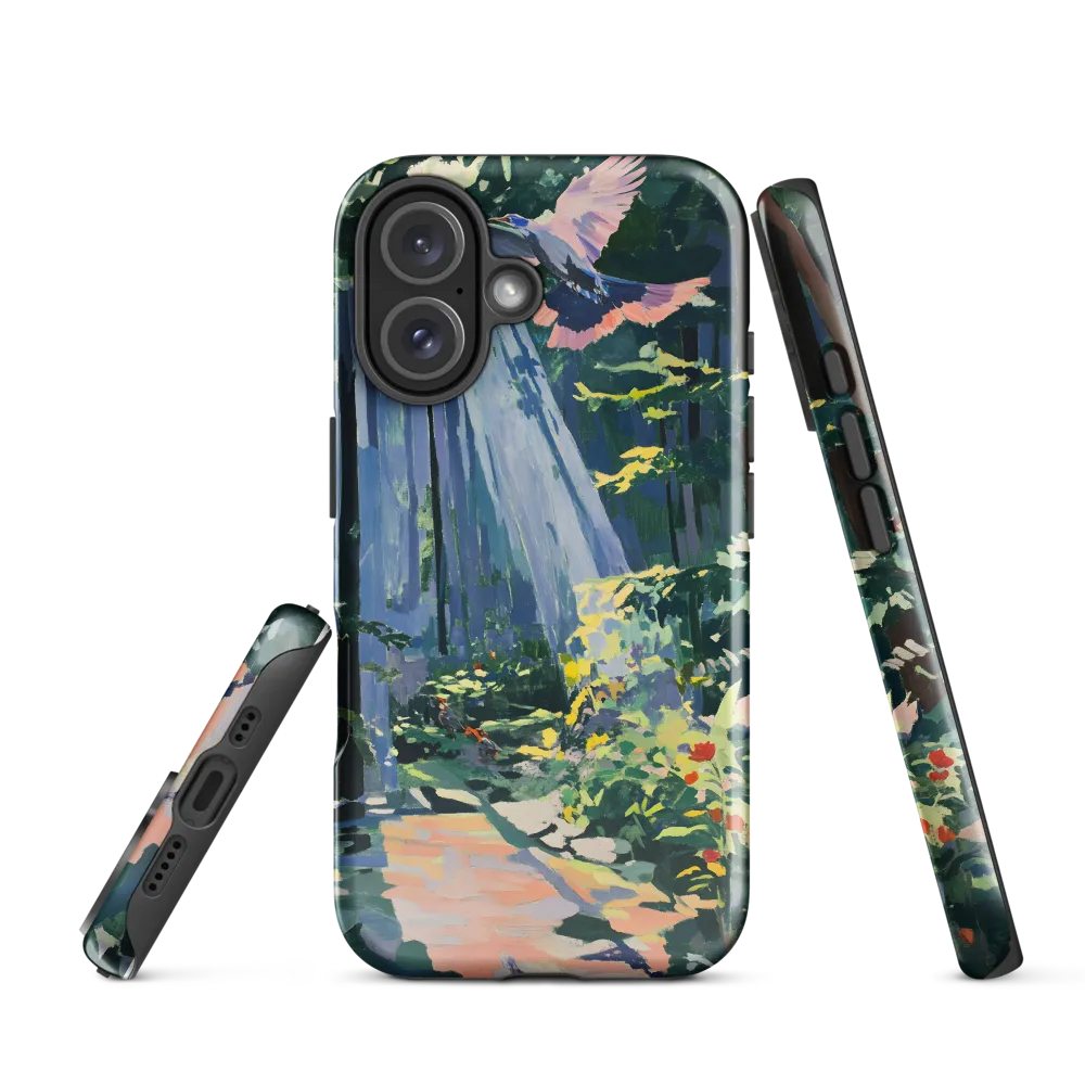 Flight of Light: A Serene Forest | Phone Case |  16 | Tough Case | Glossy