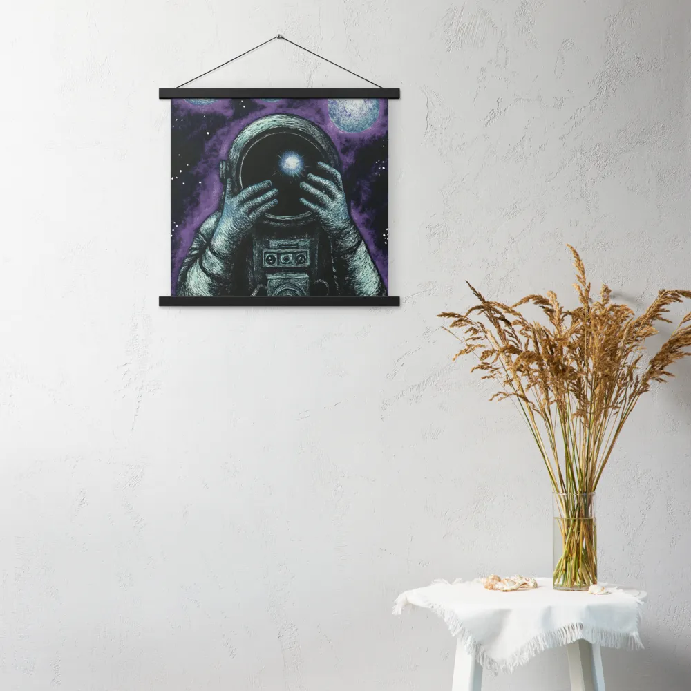 Beyond the Stars | Poster With Black Wood Hanger | 18″×18″