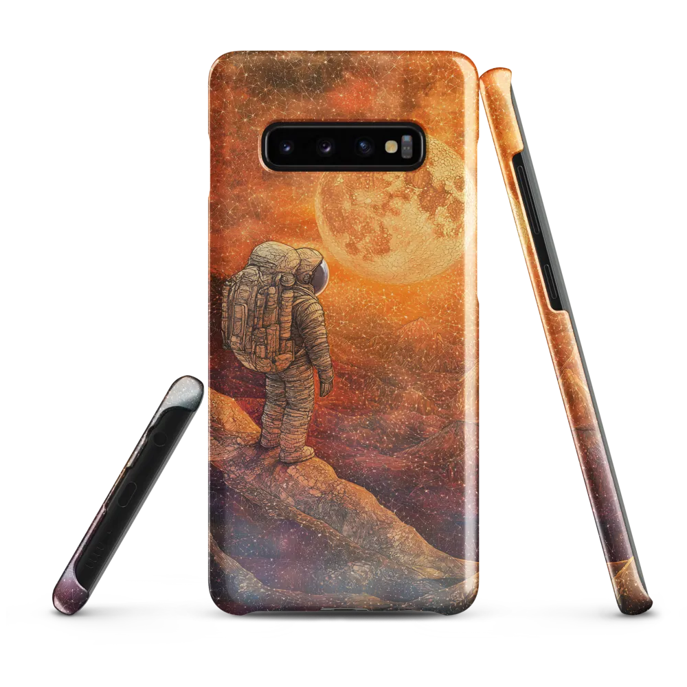 Journey to the Celestial: An Astronaut's Reflection | Phone Case |  S10 Plus | Snap Case | Glossy