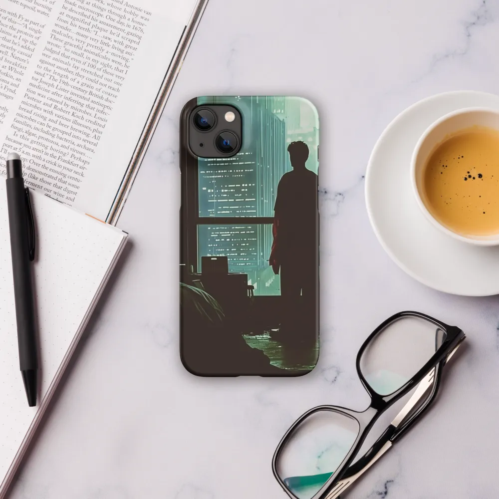 Silent Contemplation in a Futuristic Dystopia | Phone Case |  14 Plus | Snap Case | Matte