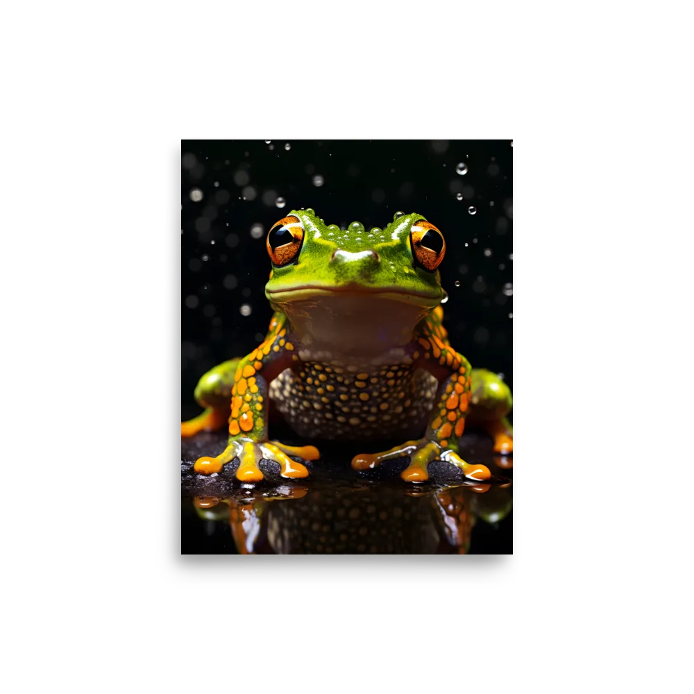 Emerald Elegance: The Frog in Focus