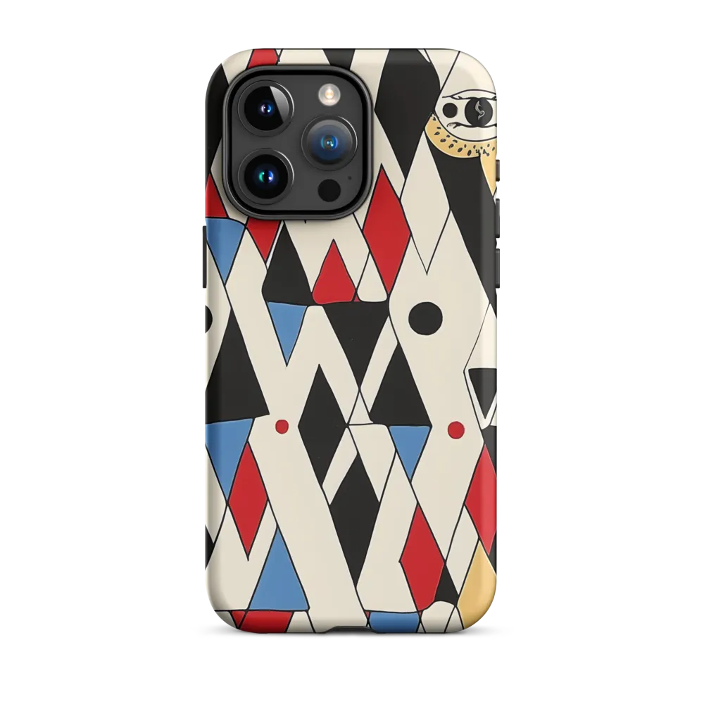 Dynamic Geometric Symphony | Phone Case |  15 Pro Max | Tough Case | Matte