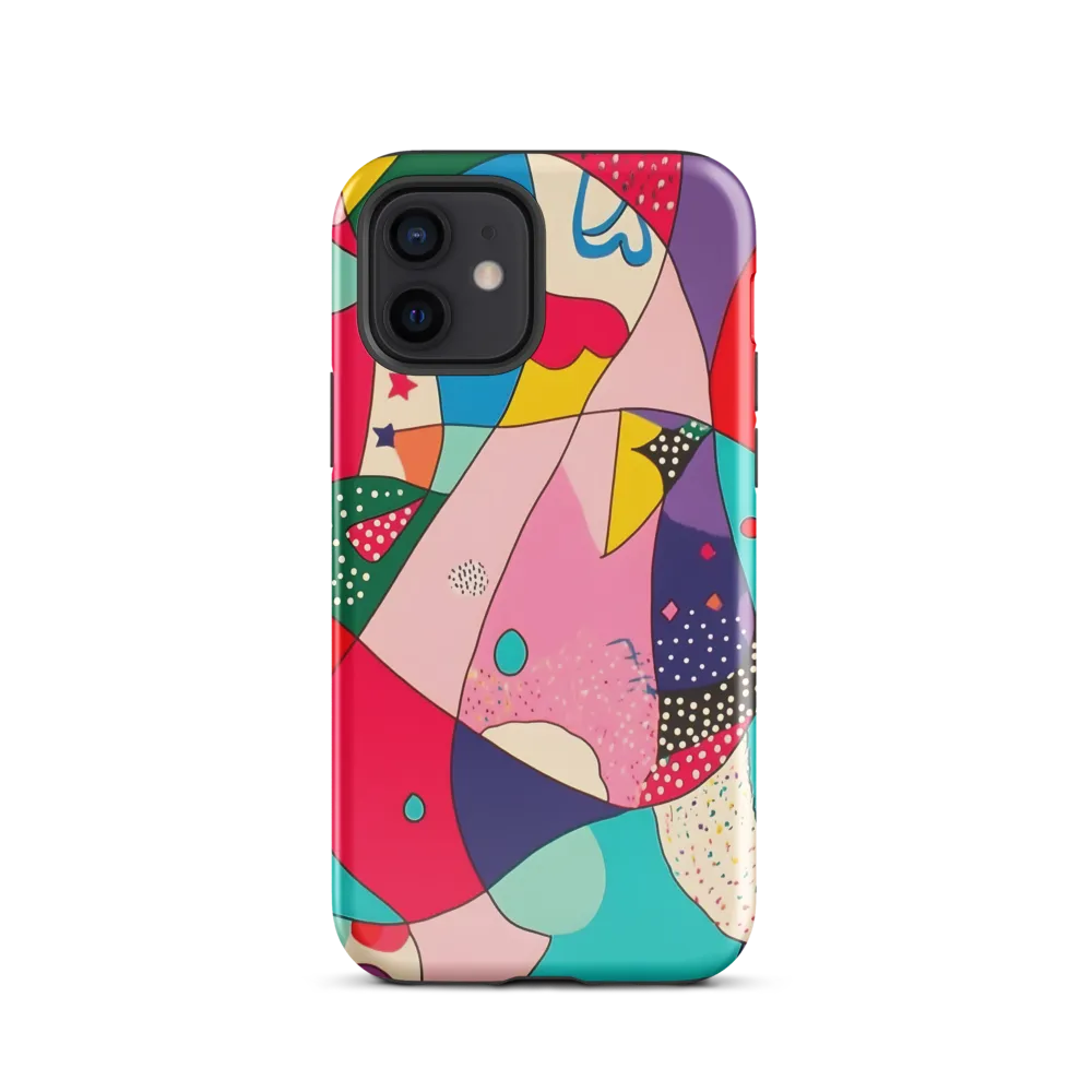 Playful Geometry in Color | Phone Case |  12 | Tough Case | Glossy