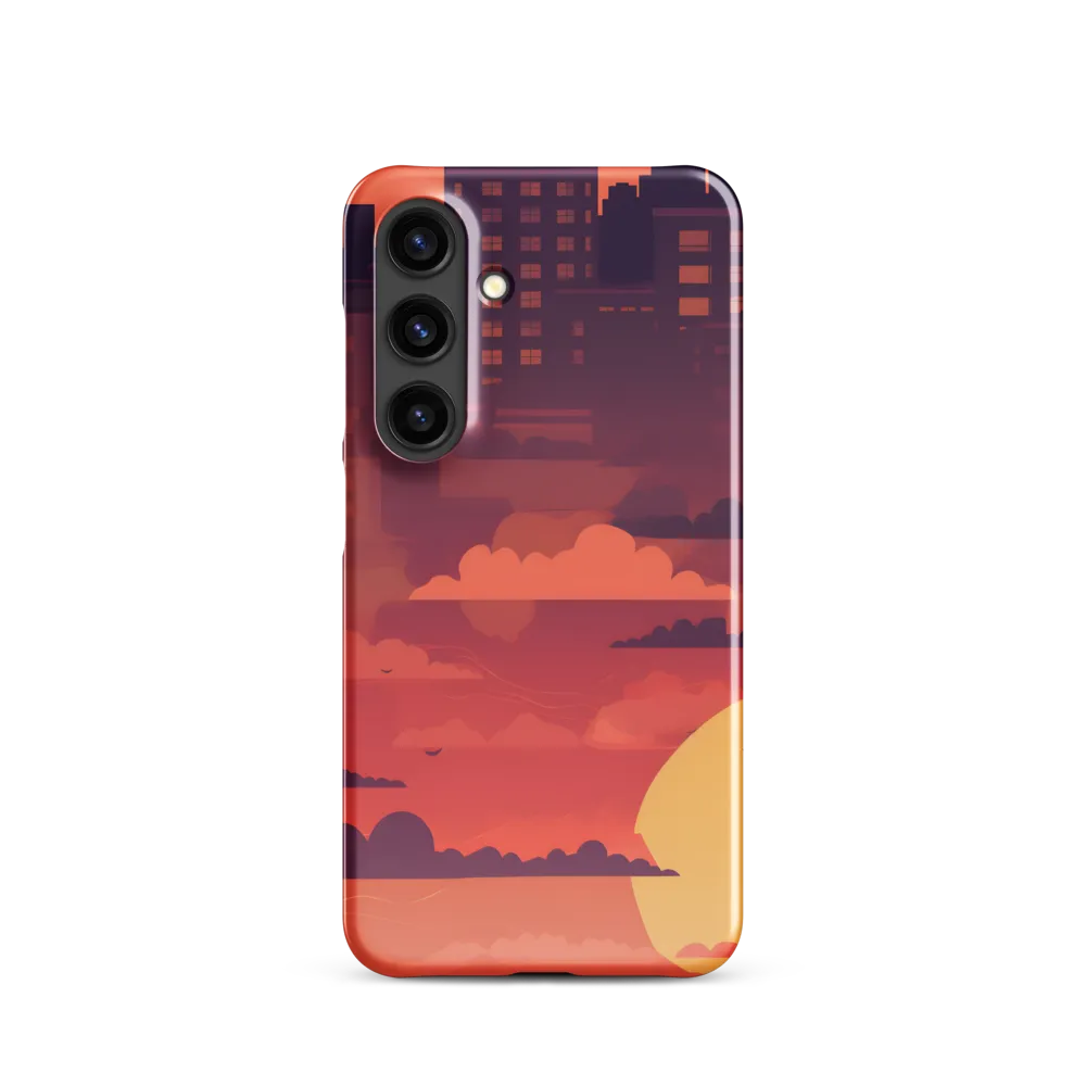 Urban Dusk: A Symphony of Cityscapes | Phone Case |  S24 | Snap Case | Glossy