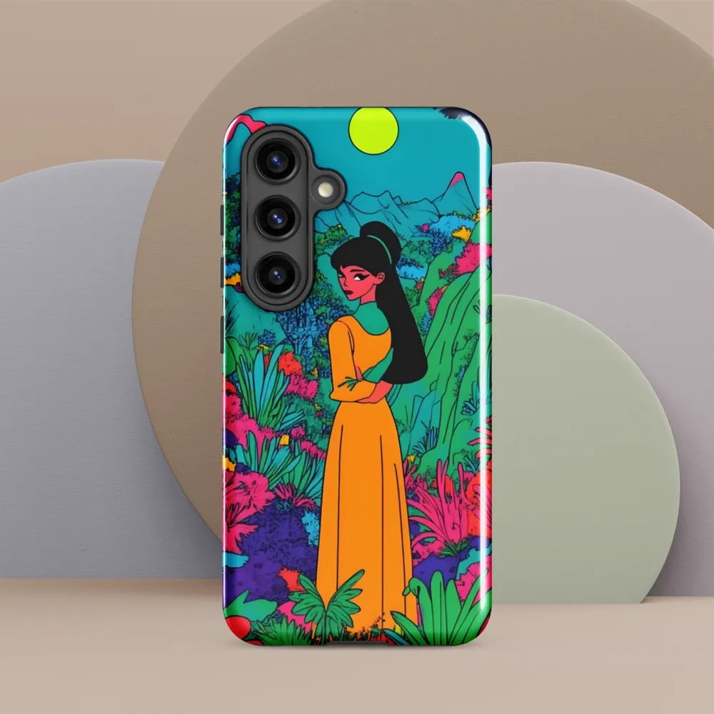 Ethereal Serenity in a Psychedelic Landscape