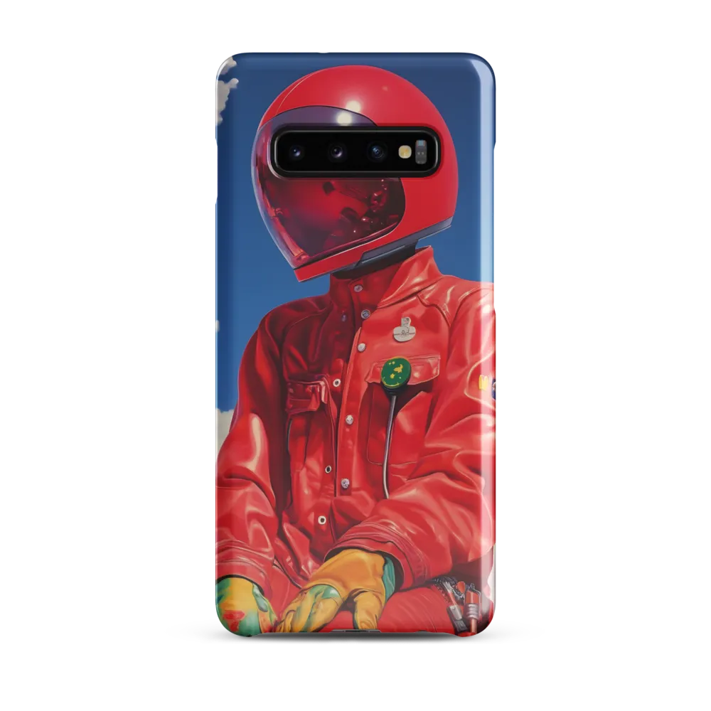 Astronaut in Crimson | Phone Case |  S10 Plus | Snap Case | Glossy