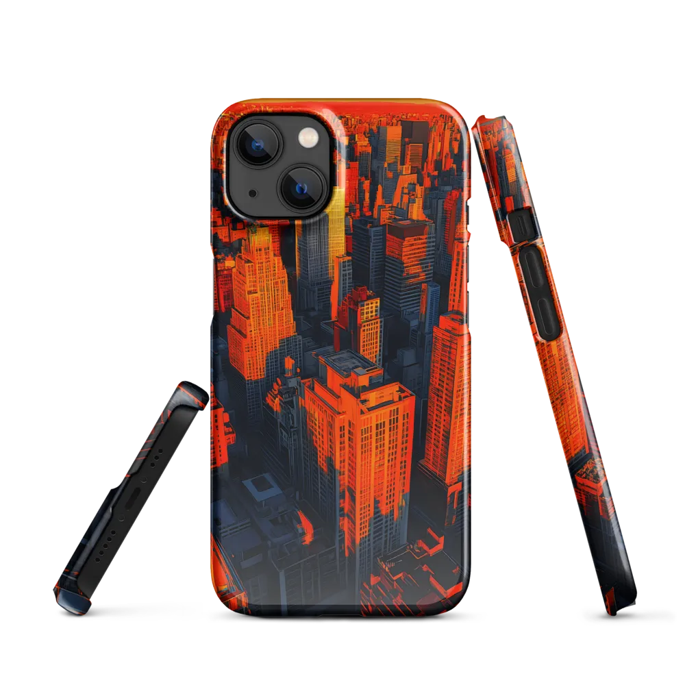 Urban Dawn: A Digital Ode to Skyscrapers | Phone Case |  13 | Snap Case | Glossy