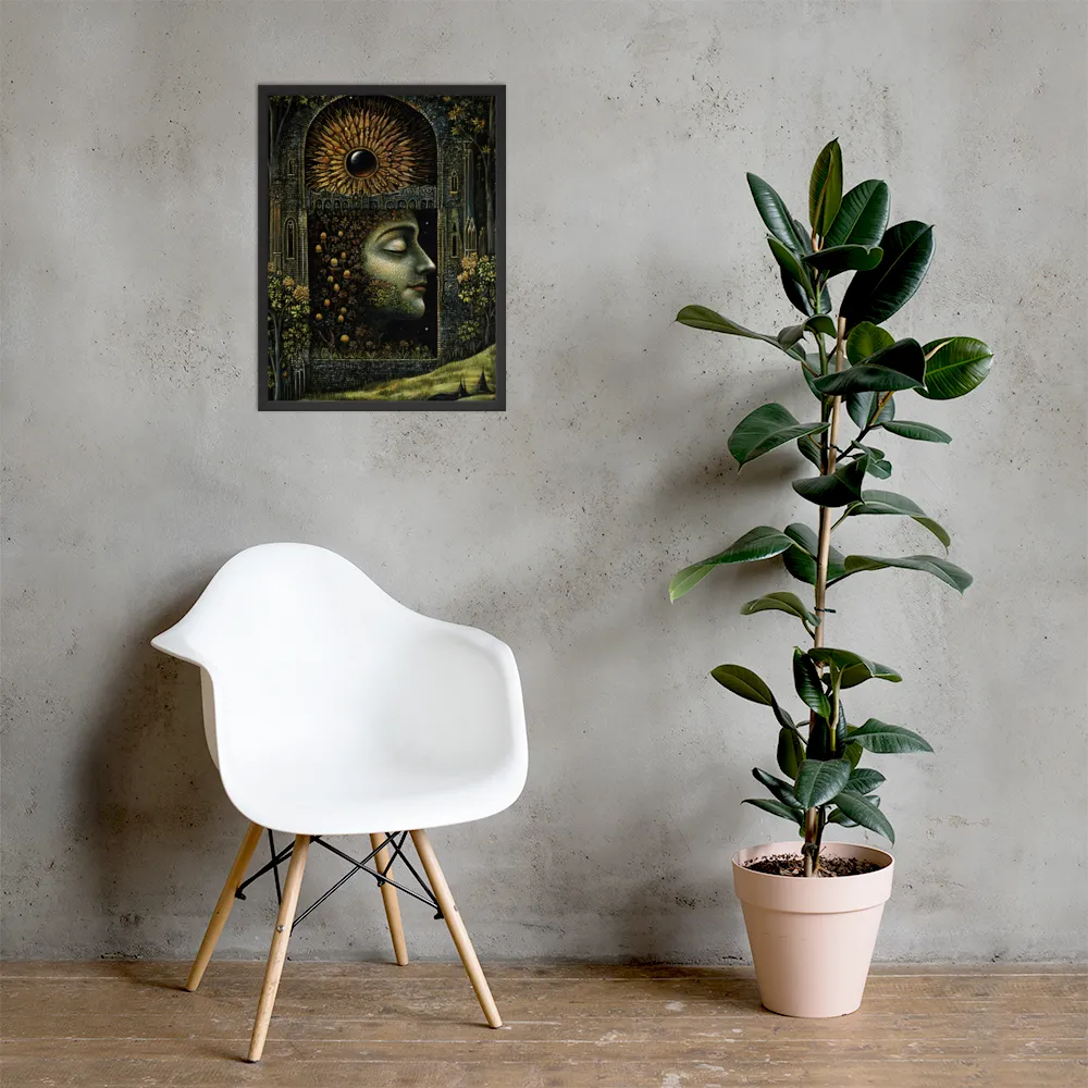Nature’s Embrace: The Infinite Connection | Poster with Black Frame | 18″×24″